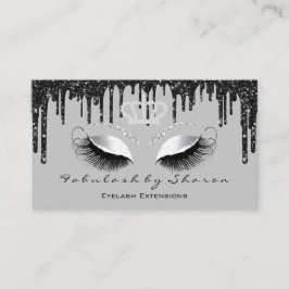Makeup Artist Eyelashes Extension Black Drives Gol Visitekaartje