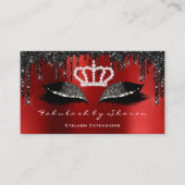 Makeup Artist Eyelashes Extension Loyalty Visitekaartje (Voorkant)