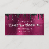 Makeup Artist Eyelashes Extension Marsala Drives Visitekaartje (Achterkant)