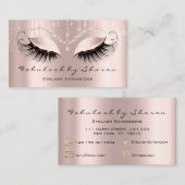 Makeup Artist Eyelashes Extension Roos Brows Visitekaartje (Voorkant / Achterkant)