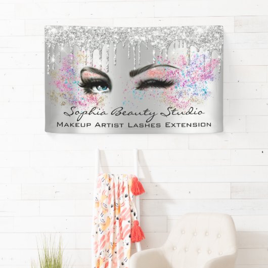 Makeup Artist Eyelashes Grey Drift Silver Blush Spandoek (Insitu)