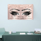 Makeup Artist Eyelashes Roos Drijft Blush Glitter Spandoek (Beurs)