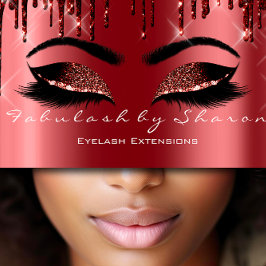 Makeup Artist Eyes Lash Glitter Drip Brown Masrala Visitekaartje