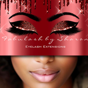 Makeup Artist Eyes Lash Glitter Drip Brown Masrala Visitekaartje