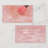 Makeup Artist Eyes Lash Glitter Roos Powder Koper Visitekaartje (Voorkant / Achterkant)