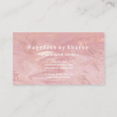 Makeup Artist Eyes Lash Glitter Roos Powder Koper Visitekaartje (Achterkant)