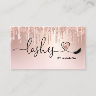 Makeup Artist Eyes Lashes Blush Pink Glitter Busi Visitekaartje