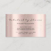 Makeup Artist Eyes Lashes Glitter Confetti Spark Visitekaartje (Achterkant)