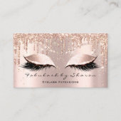 Makeup Artist Eyes Lashes Glitter Confetti Spark Visitekaartje (Voorkant)