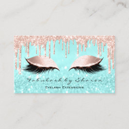 Makeup Artist Eyes Lashes Glitter Drift Roos Blue Visitekaartje
