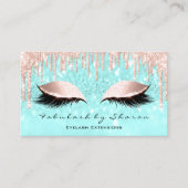 Makeup Artist Eyes Lashes Glitter Drift Roos Blue Visitekaartje (Voorkant)