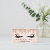 Makeup Artist Eyes Lashes Glitter Drift Roos Gold1 Visitekaartje (Staand voorkant)