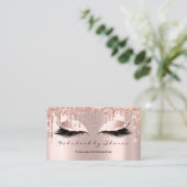 Makeup Artist Eyes Lashes Glitter Drift Roos Gold Visitekaartje (Staand voorkant)