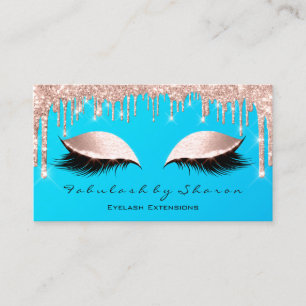Makeup Artist Eyes Lashes Glitter Drift Roos Ocean Visitekaartje