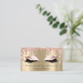 Makeup Artist Eyes Lashes Glitter Drift Roos Spark Visitekaartje (Staand voorkant)
