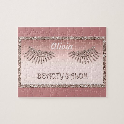 Makeup Artist Eyes Lashes Glitter Drift Spark Beau Legpuzzel (Horizontaal)