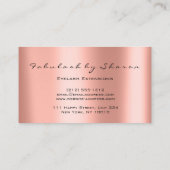 Makeup Artist Eyes Lashes Glitter Drijft Roos Kora Visitekaartje (Achterkant)