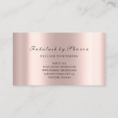 Makeup Artist Eyes Lashes Glitter Drijft Roos Lux Visitekaartje (Achterkant)