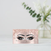 Makeup Artist Eyes Lashes Glitter Drip Blush Spark Visitekaartje (Staand voorkant)