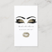 Makeup Artist Eyes Lashes Glitter Eyebrows Lips Visitekaartje (Voorkant)