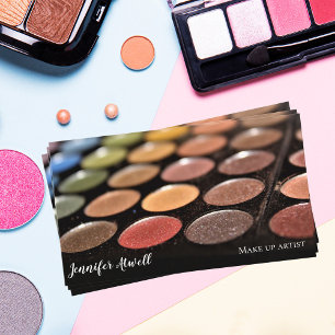 Makeup Artist Eyeshadow Palet Rainbow Glitter Visitekaartje