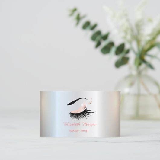 Makeup Artist, Faux Lashes Visitekaartje (Staand voorkant)