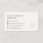 Makeup Artist Feminine Professional Visitekaartje (Achterkant)