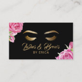 Makeup Artist  Floral Lashes & Brows Visitekaartje (Voorkant)