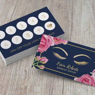 Makeup Artist  Floral Navy Loyalty