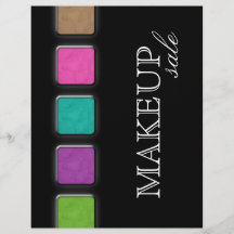 Makeup Artist Flyer Salon Colorful Palette
