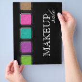 Makeup Artist Flyer Salon Colorful Palette (Hand)