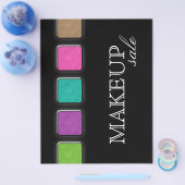 Makeup Artist Flyer Salon Colorful Palette (Enkel)