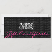 Makeup Artist Gift Certificate Roze (Voorkant)