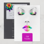 Makeup Artist Gift Voucher (Voorkant / Achterkant)