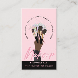 Makeup Artist Glam MUA Beauty Salon Beautician Bus Visitekaartje