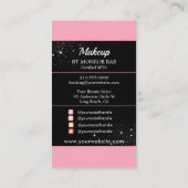 Makeup Artist Glam MUA Beauty Salon Beautician Visitekaartje (Achterkant)