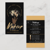 Makeup Artist Glam MUA Beauty Salon Logo Business Visitekaartje (Voorkant / Achterkant)