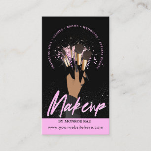 Makeup Artist Glam MUA Beauty Salon Logo Business Visitekaartje