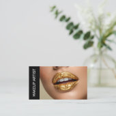 Makeup Artist Glitz And Glam Visitekaartje (Staand voorkant)