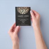 Makeup Artist Gold Circles Beauty Salon Menu (Hand)