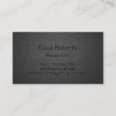 Makeup Artist Gold Drift elegante zwarte salon Visitekaartje (Achterkant)