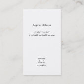 Makeup Artist Gold Mascara Logo Faux Black Linen Visitekaartje (Achterkant)