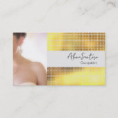 MakeUp Artist Gold Sequin Visitekaartje (Voorkant)