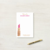 Makeup Artist Gold Sequin Waterverf Beauty Salon Post-it® Notes (Op bureau)