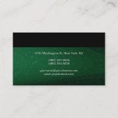 Makeup Artist Green Black Standard Visitekaartje (Achterkant)