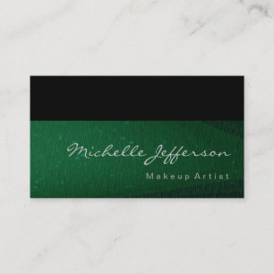 Makeup Artist Green Black Standard Visitekaartje