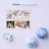 Makeup Artist Haarstylist Professional Pink Floral Flyer (Enkel)