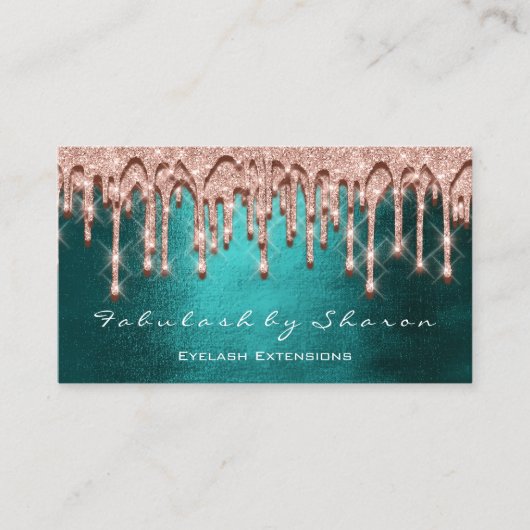 Makeup Artist Hair 3D Effect Drift Roos Black Visitekaartje (Voorkant)