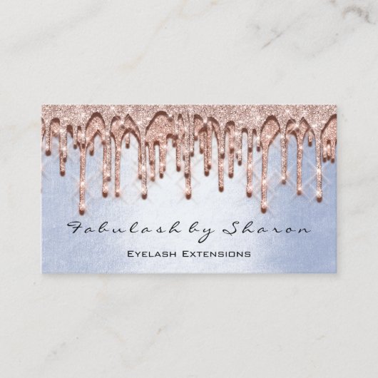 Makeup Artist Hair 3D Effect Drift Roos BLUE Visitekaartje (Voorkant)