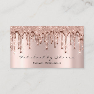 Makeup Artist Hair 3D Effect Glitter Drijft Roos Visitekaartje
